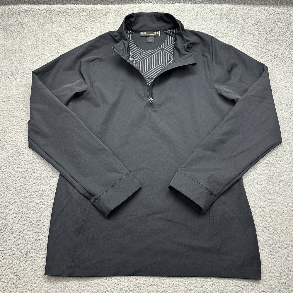 Under Armour 1242383 Womens Large Black 1/4 Zip ColdGear Infrared Pullover Shirt
